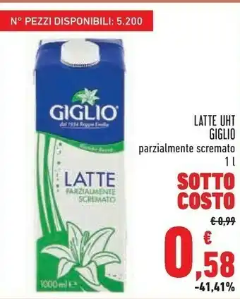 Conad Margherita Latte parzialmente scremato 1000 g(ml) offerta