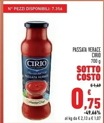 Conad Margherita La verace passata 700 g(ml) offerta
