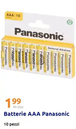 Action Batterie AAA Panasonic offerta