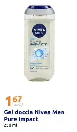 Action Gel doccia Nivea Men Pure Impact offerta