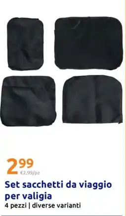 Action Set sacchetti da viaggio per valigia offerta
