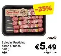 Unes Spiedini Rusticino carne al fuoco AIA offerta