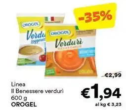 Unes Linea Il Benessere verdurì OROGEL offerta