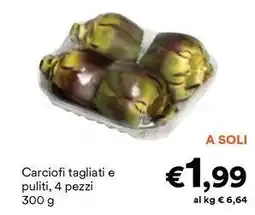 Unes Carciofi tagliati e puliti offerta