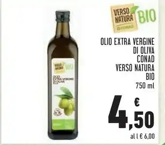 Conad Margherita Conad - olio extra vergine di oliva verso natura bio 750 g(ml) offerta