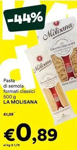 Unes Pasta di semola formati classici LA MOLISANA offerta
