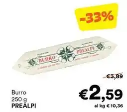 Unes Burro PREALPI offerta