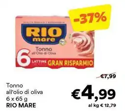 Unes Tonno all'olio di oliva RIO MARE offerta