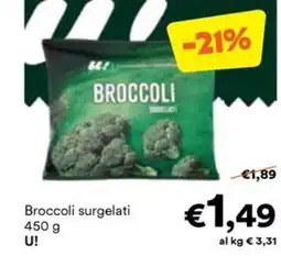 Unes Broccoli surgelati U! offerta