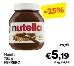 Unes Nutella FERRERO offerta
