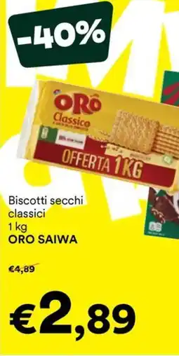 Unes Biscotti secchi classici ORO SAIWA offerta