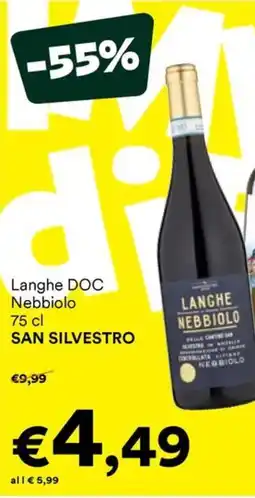 Unes Langhe DOC Nebbiolo SAN SILVESTRO offerta