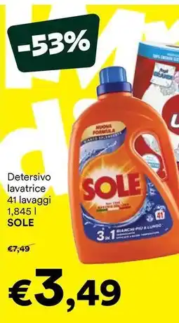 Unes Detersivo lavatrice SOLE offerta