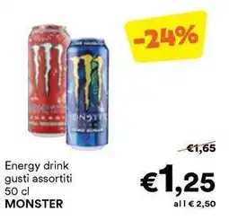 Unes Energy drink MONSTER offerta