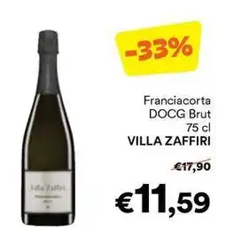 Unes Franciacorta DOCG Brut VILLA ZAFFIRI offerta