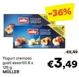 Unes Yogurt cremoso MÜLLER offerta