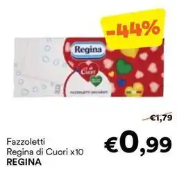 Unes Fazzoletti Regina di Cuori x10 REGINA offerta
