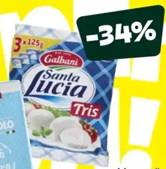 Unes Mozzarella Santa Lucia GALBANI offerta