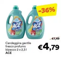 Unes Candeggina gentile fresco profumo bipacco ACE offerta