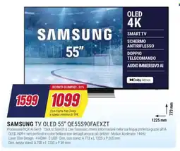 Trony SAMSUNG TV OLED 55" QE55S90FAEXZT offerta