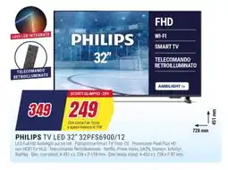 Trony PHILIPS TV LED 32" 32PFS6900/12 offerta