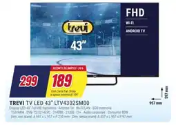 Trony TREVI TV LED 43" LTV4302SM00 offerta