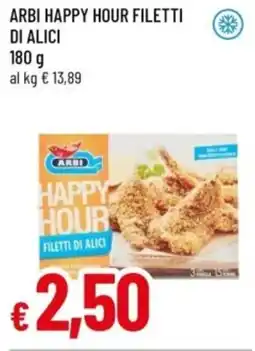 Famila Arbi happy hour filetti di alici offerta