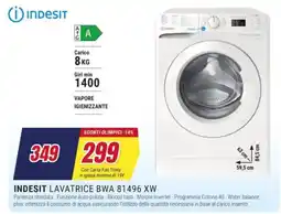 Trony INDESIT LAVATRICE BWA 81496 XW offerta