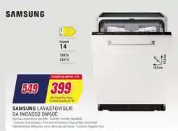 Trony SAMSUNG LAVASTOVIGLIE DA INCASSO DW60C offerta