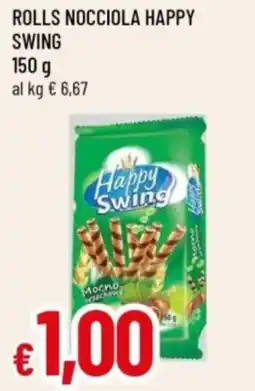 Famila Rolls nocciola HAPPY SWINGS offerta