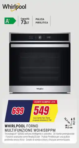 Trony WHIRLPOOL FORNO MULTIFUNZIONE WO141S8PPM offerta