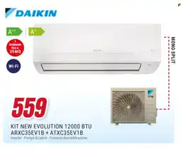 Trony DAIKIN KIT NEW EVOLUTION 12000 BTU ARXC35EV1B + ATXC35EV1B offerta