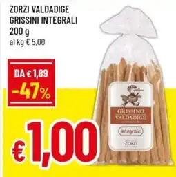Famila Zorzi valdadige grissini integrali offerta
