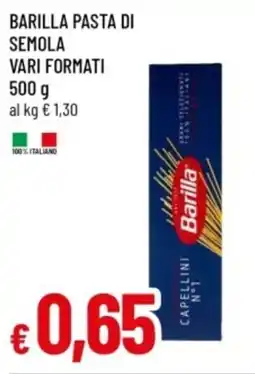 Famila Barilla pasta di semola offerta