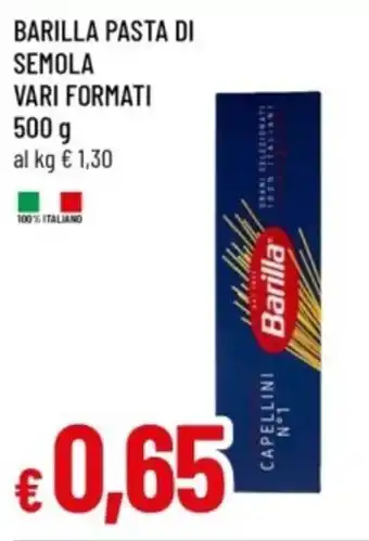 Famila Barilla pasta di semola offerta
