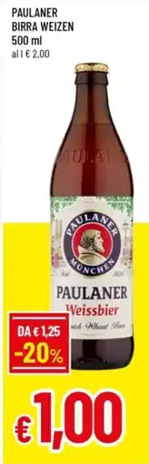 Famila Paulaner birra weizen offerta