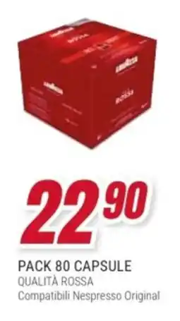 Trony Pack 80 capsule qualità rossa offerta