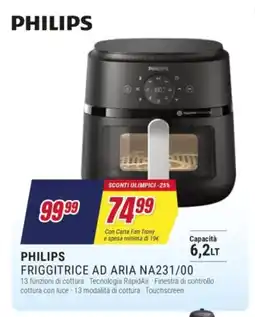 Trony PHILIPS FRIGGITRICE AD ARIA NA231/00 offerta