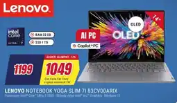 Trony LENOVO NOTEBOOK YOGA SLIM 71 83CV00ARIX offerta