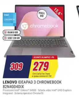 Trony LENOVO IDEAPAD 3 CHROMEBOOK 82N4004DIX offerta