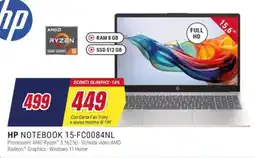 Trony HP NOTEBOOK 15-FC0084NL offerta