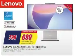 Trony LENOVO IDEACENTRE AIO FOHNOORVIX offerta