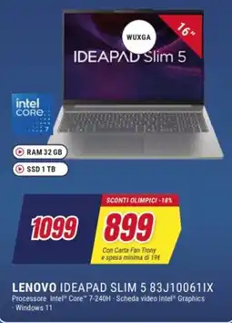 Trony LENOVO IDEAPAD SLIM 5 83J10061IX offerta
