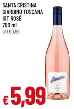 Famila Santa cristina giardino toscana igt rosé offerta