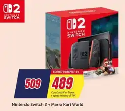 Trony Nintendo Switch 2 + Mario Kart World offerta