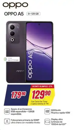 Trony OPPO A5 offerta