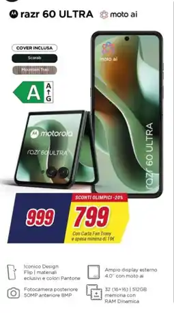 Trony motorola razr 60 ULTRA offerta