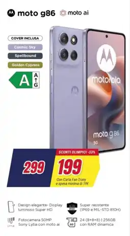 Trony motorola moto g86 offerta