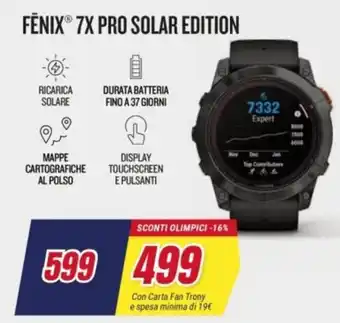 GARMIN FENIX 7X PRO SOLAR EDITION