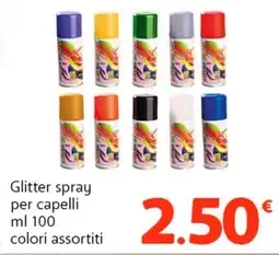 Famila Superstore Glitter spray per capelli offerta
